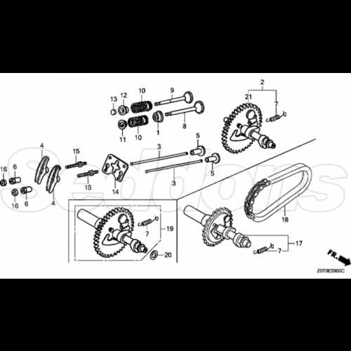 honda engine parts diagram