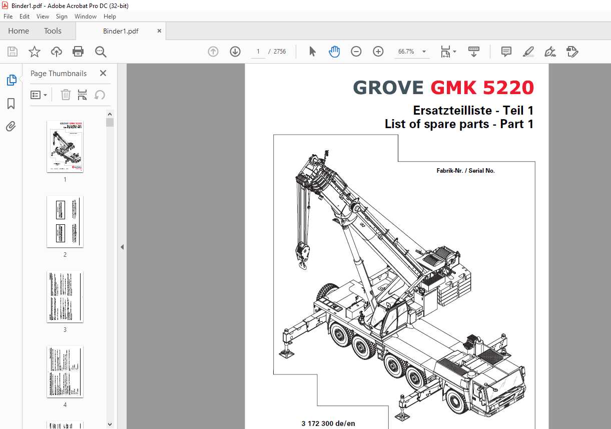 mobile crane parts diagram