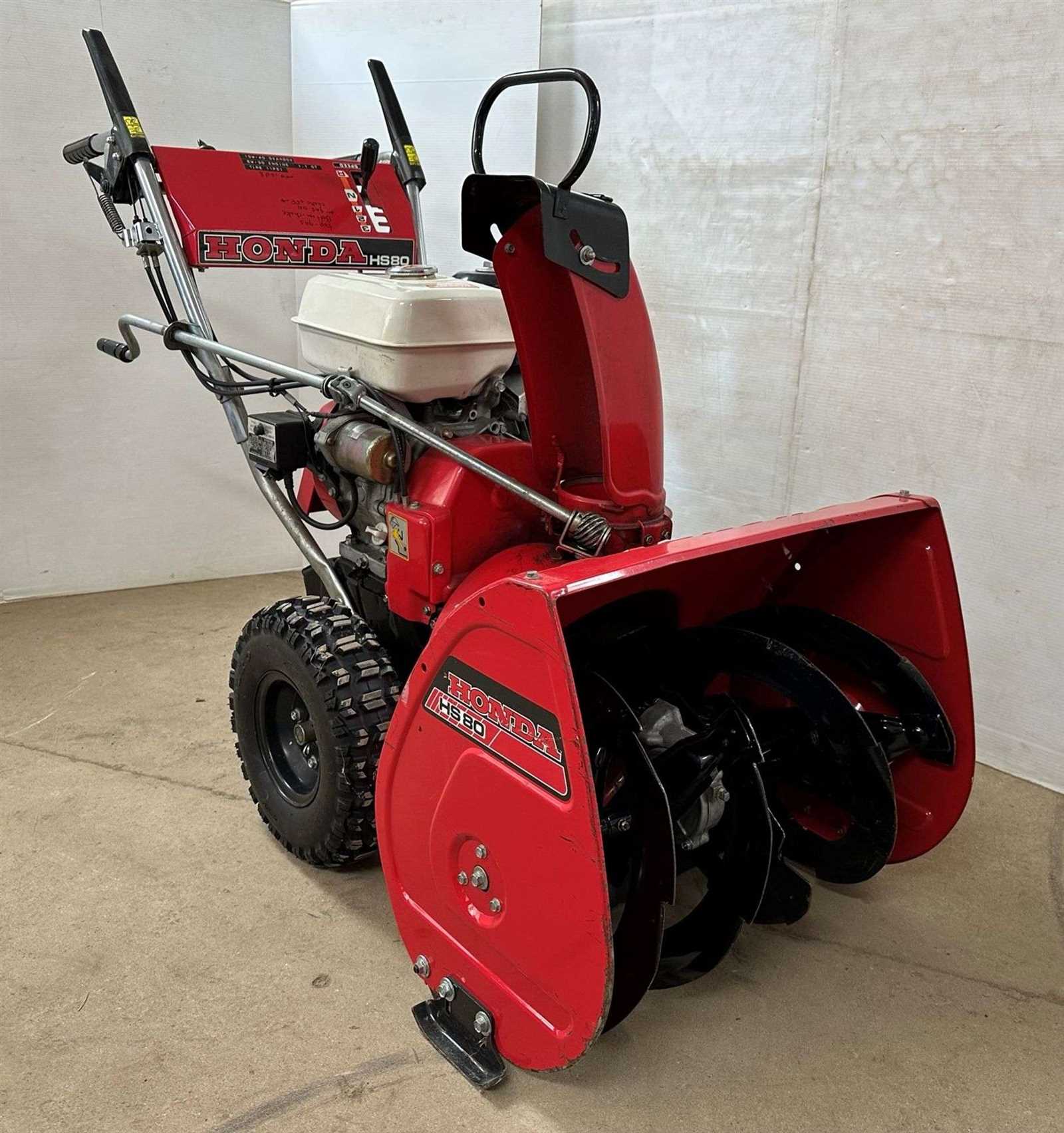 honda hs80 snowblower parts diagram