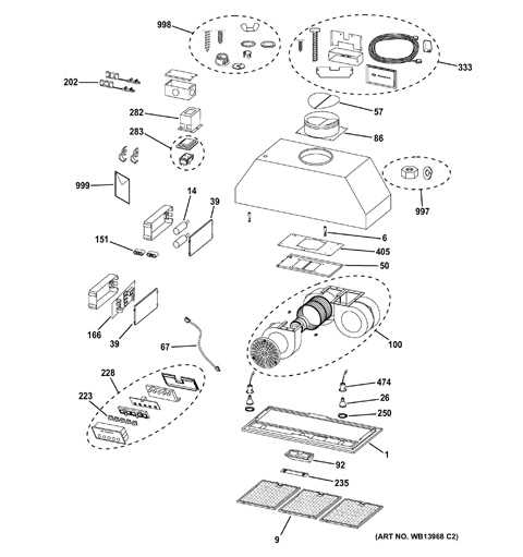 broan range hood parts diagram