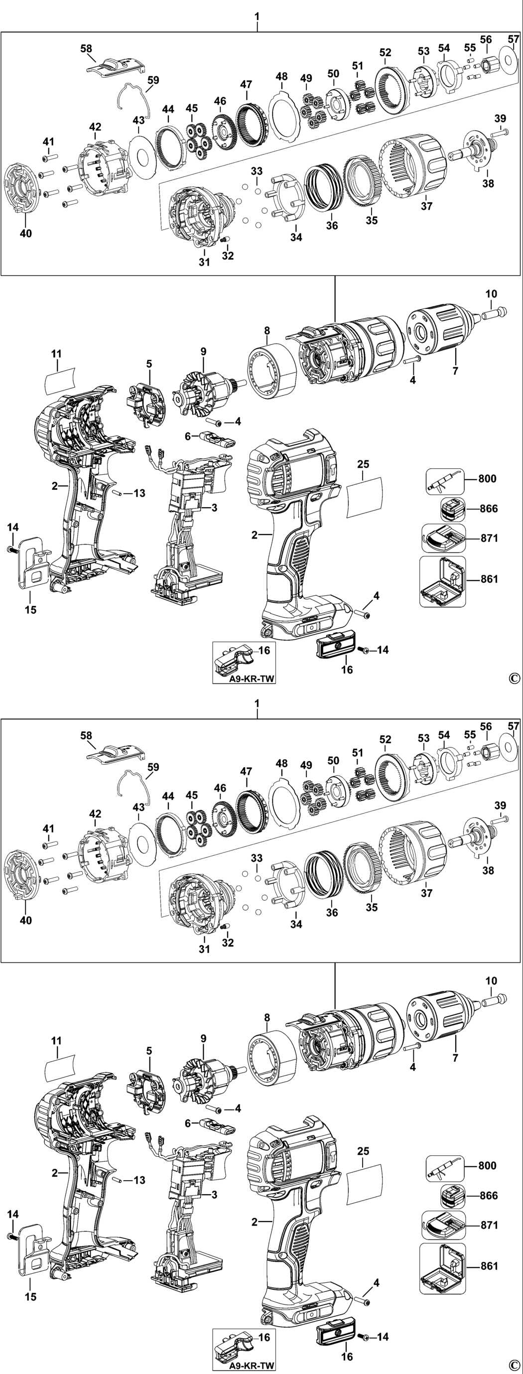 dewalt drill parts diagram