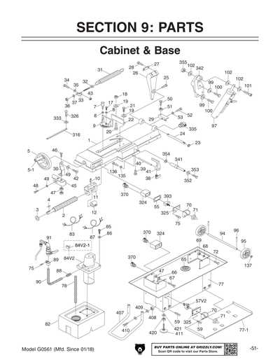 craftsman 12 inch band saw parts diagram