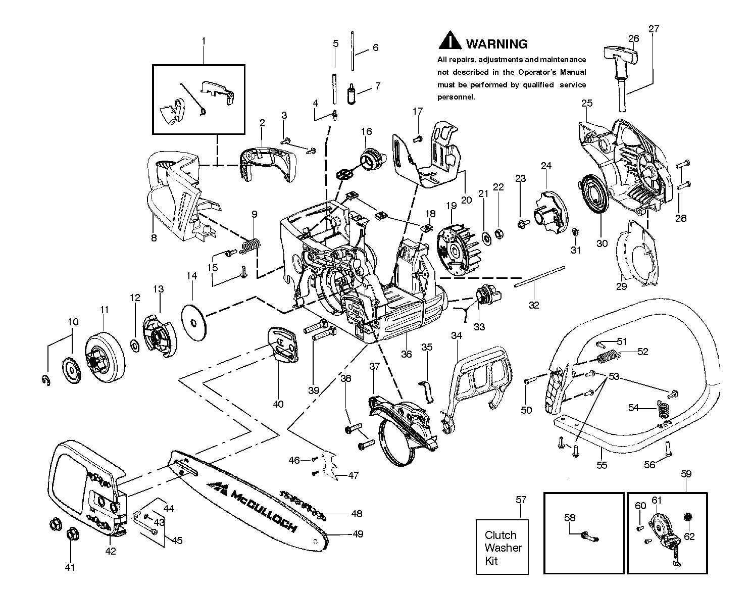 mcculloch mini mac 25 parts diagram