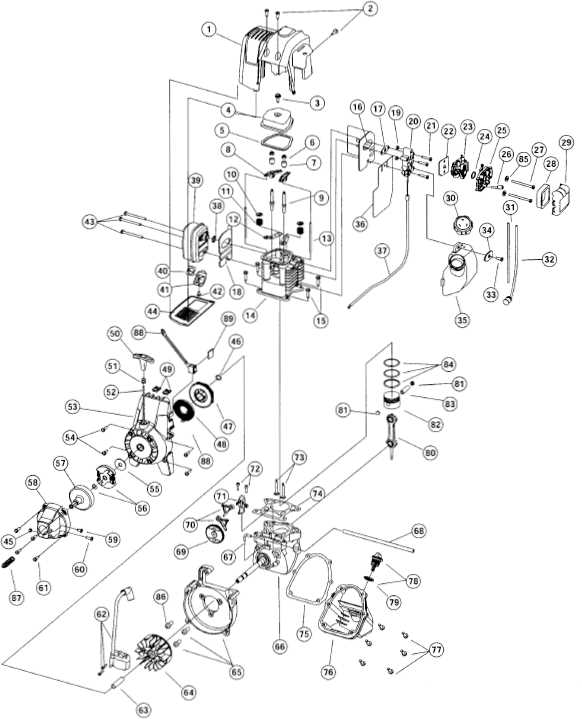 craftsman 4 cycle weed eater parts diagram