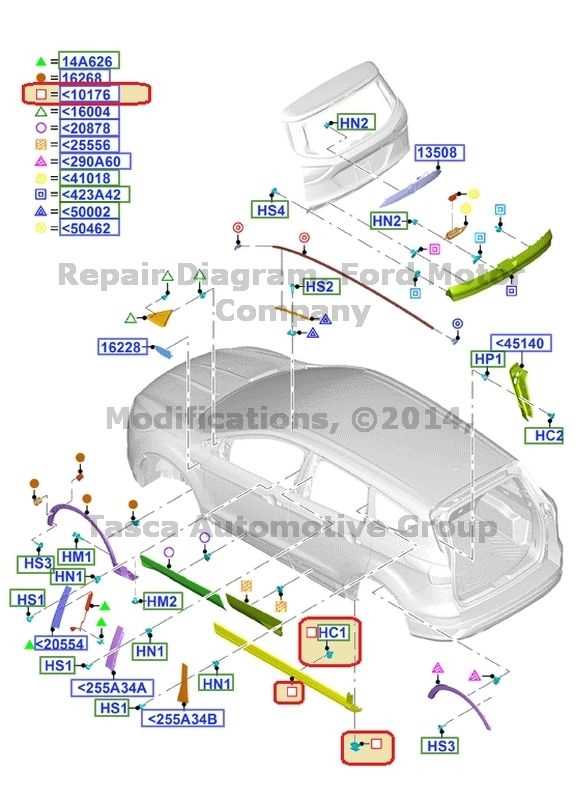 ford escape 2017 parts diagram