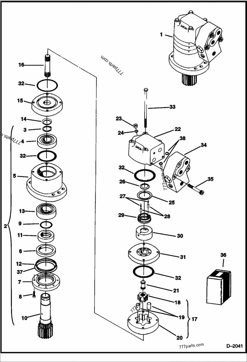 bobcat 322 parts diagram