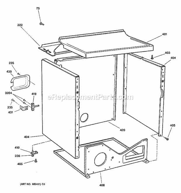 ge dryer parts diagram