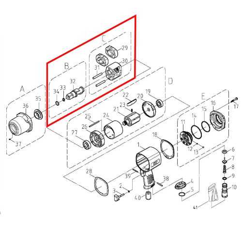 air impact wrench parts diagram