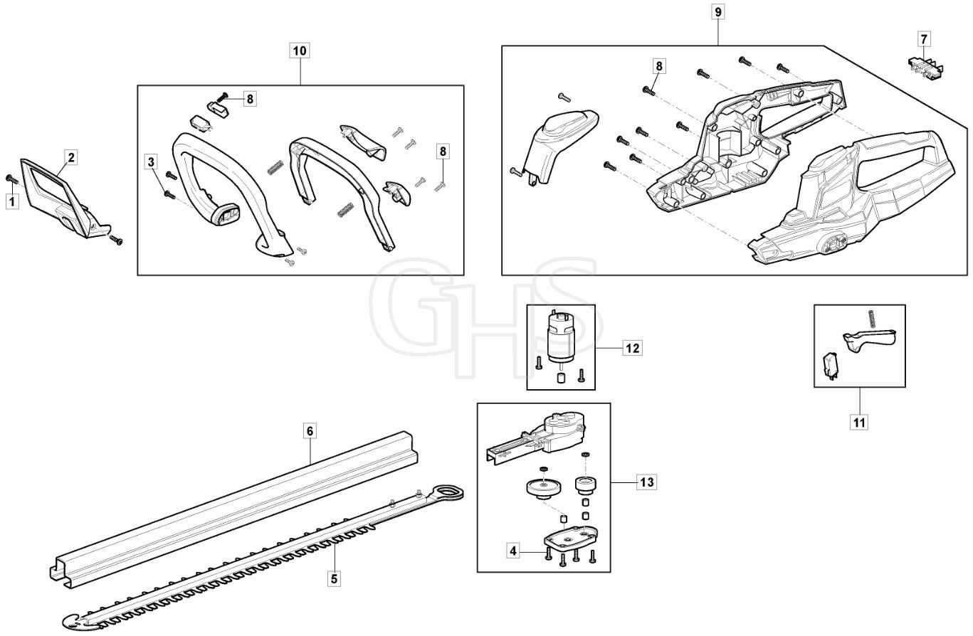 black and decker grass hog parts diagram