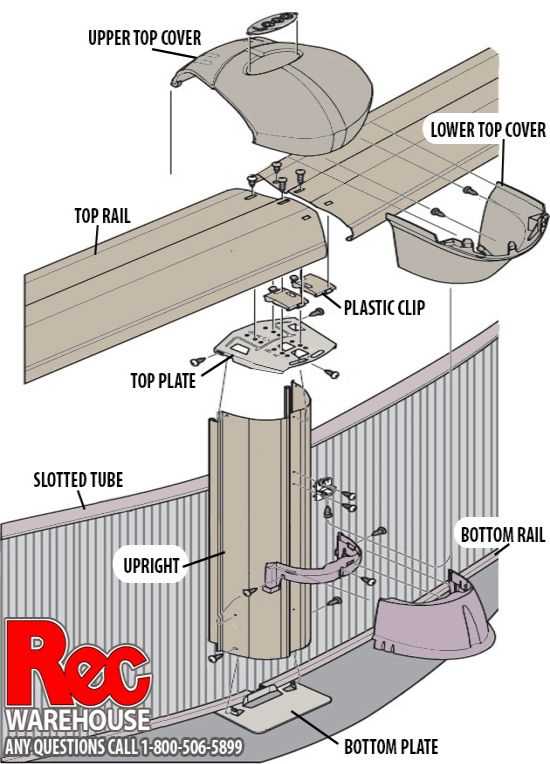 inground pool parts diagram