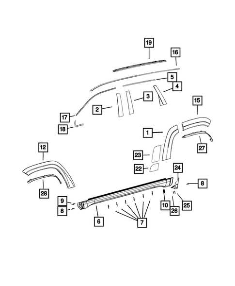 jeep cherokee parts diagram