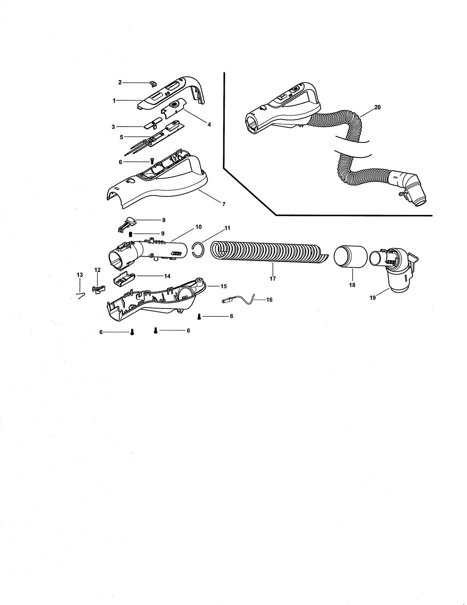 kenmore progressive vacuum parts diagram