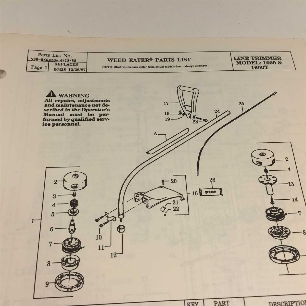 craftsman 4 cycle weed eater parts diagram