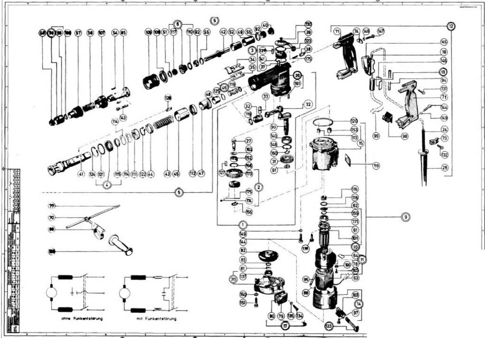 hilti te 25 parts diagram