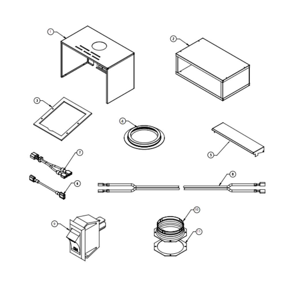 gas fireplace parts diagram