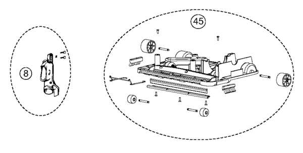 oreck xl vacuum parts diagram