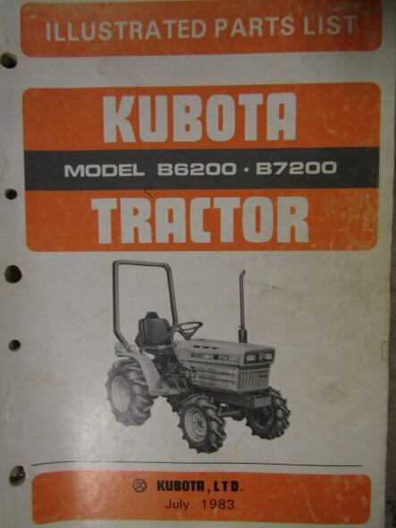 kubota b8200 parts diagram