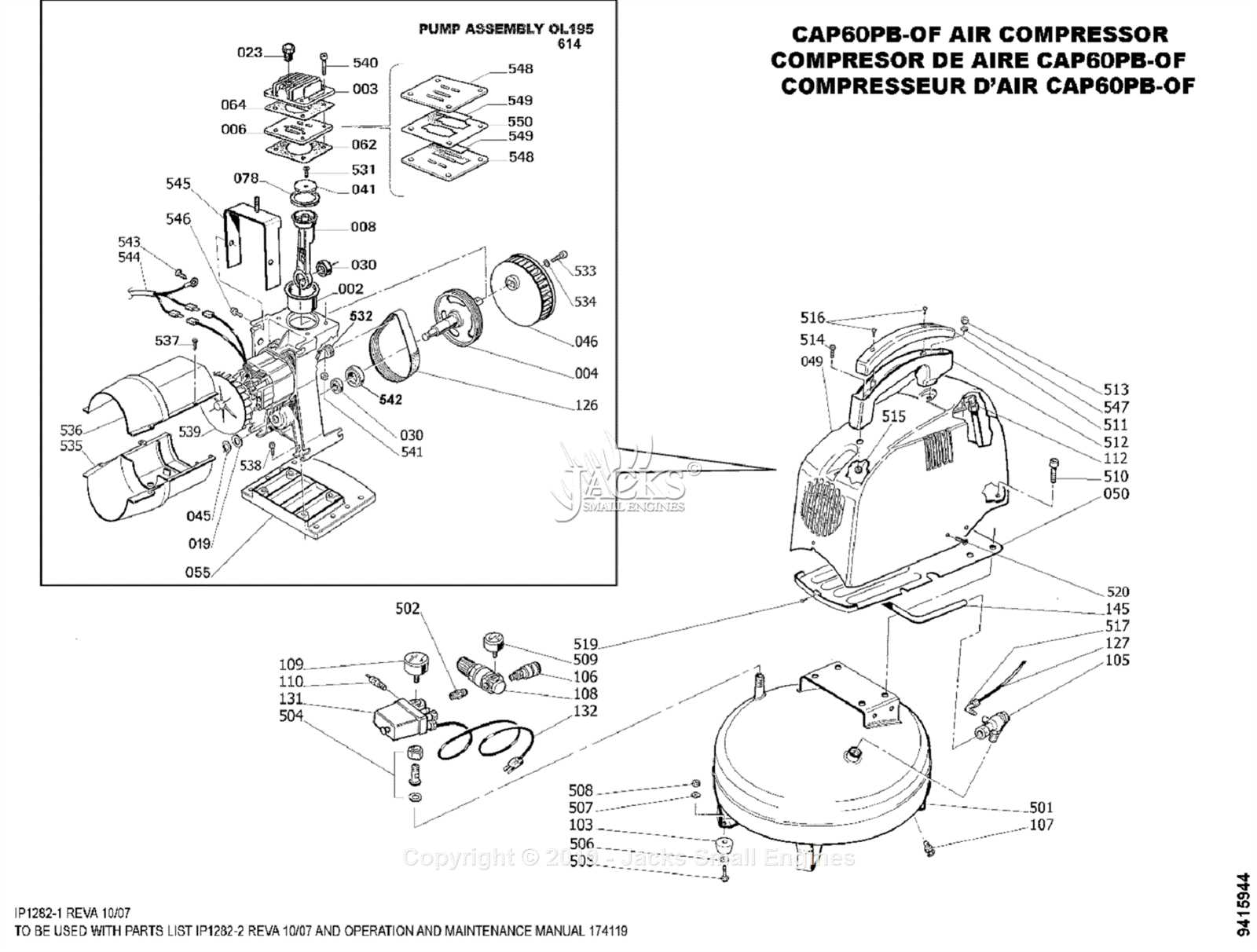 oster a5 parts diagram