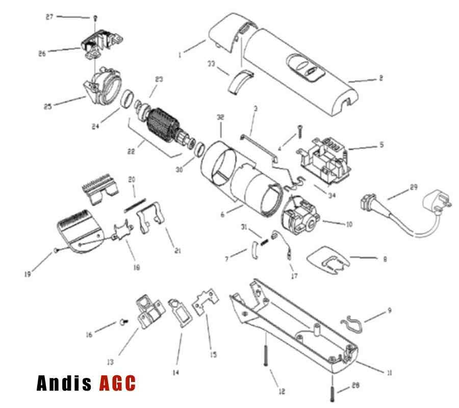 oster a5 parts diagram