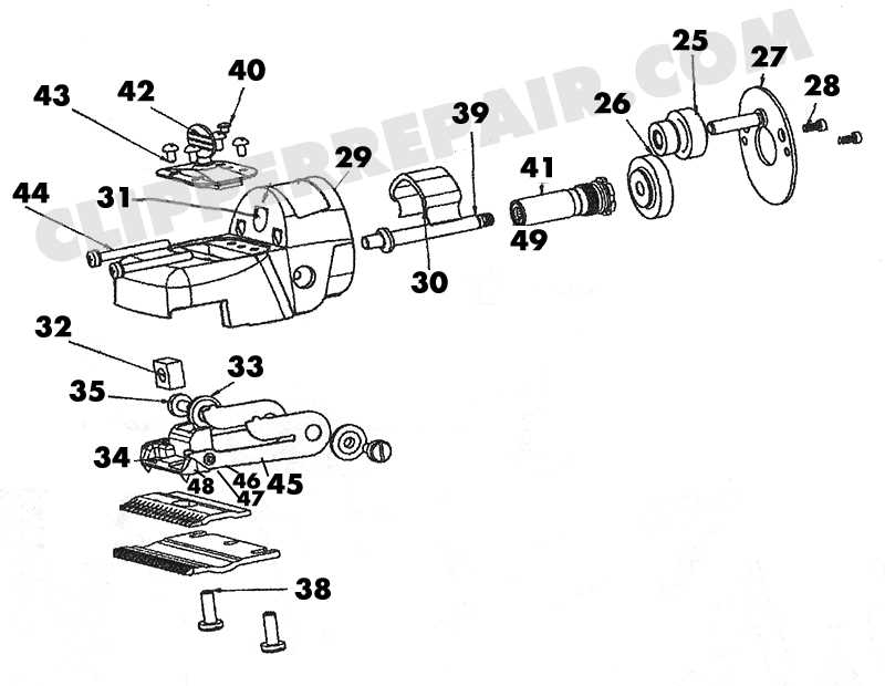 oster a5 parts diagram