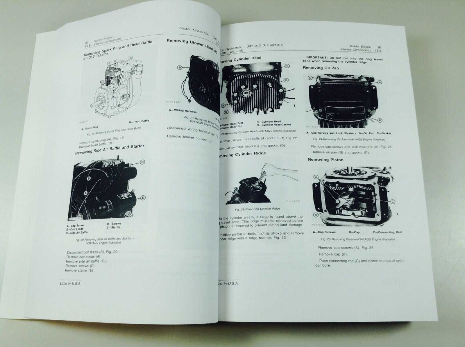 john deere 314 parts diagram