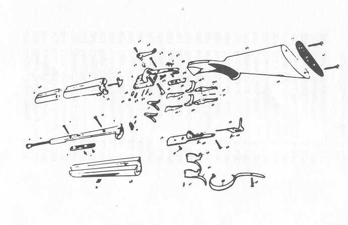 over under shotgun parts diagram