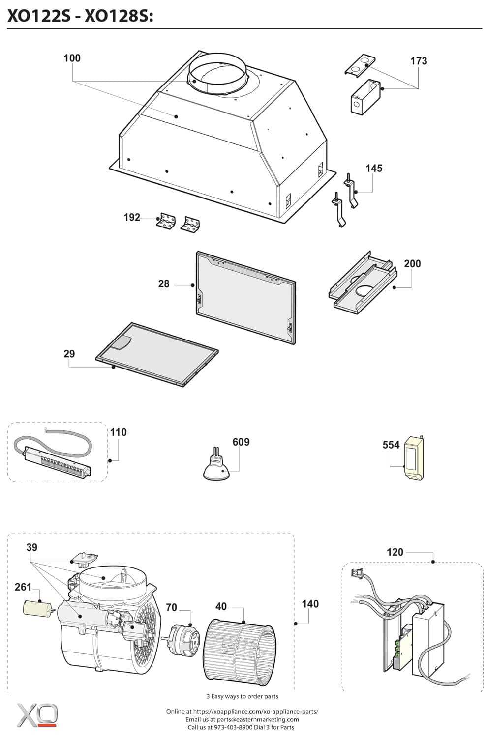 broan range hood parts diagram