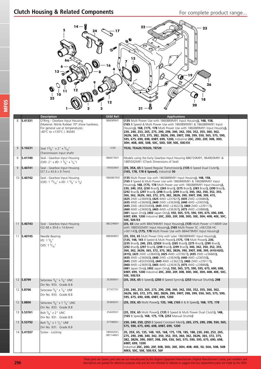 massey ferguson 1230 parts diagram