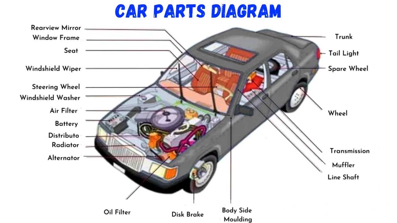 car parts under the hood diagram