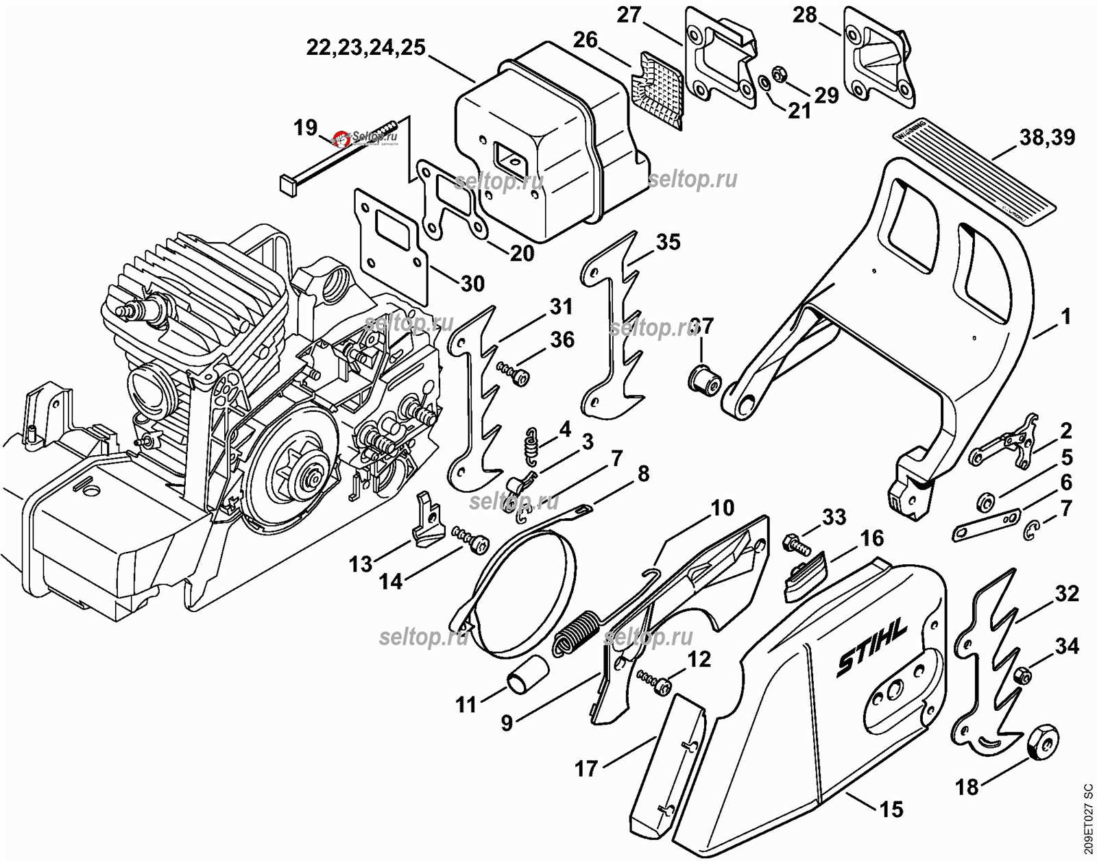 ms270 parts diagram