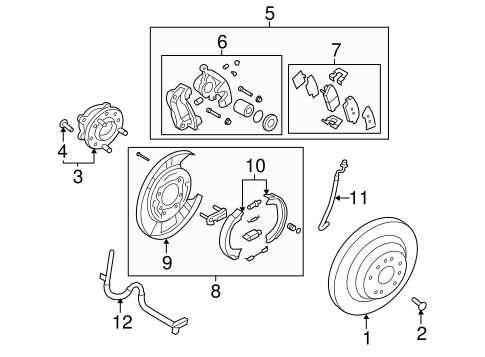 parking brake parts diagram