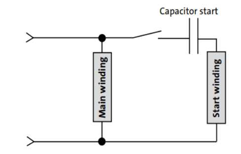 part winding start motor wiring diagram