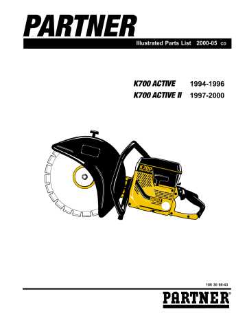 partner k700 parts diagram