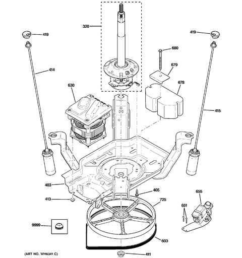 parts diagram for ge washing machine