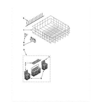 parts diagram for kenmore elite dishwasher