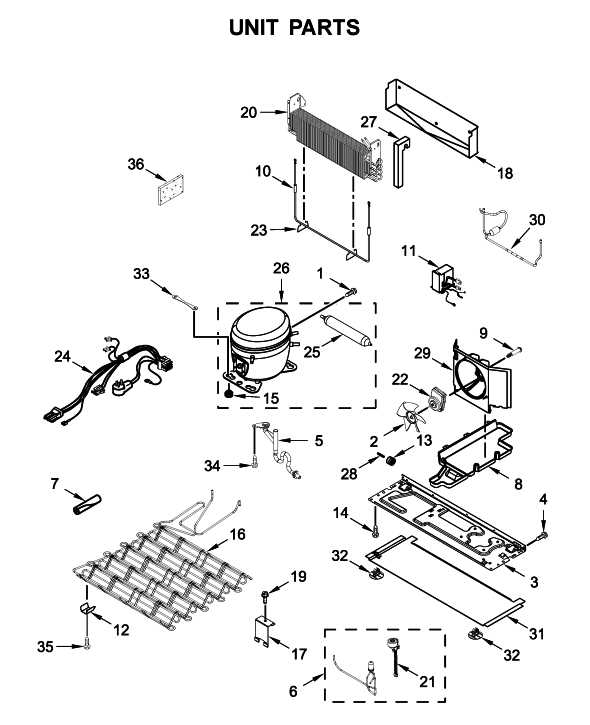 parts diagram for kitchenaid refrigerator