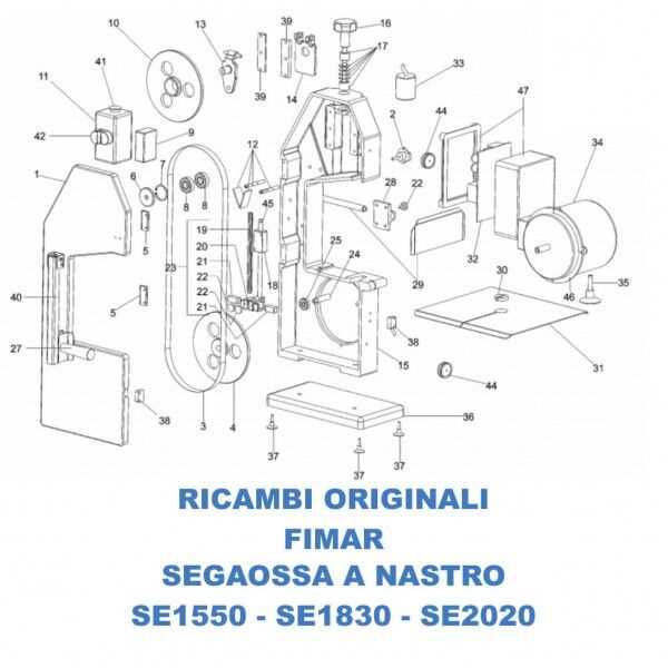 parts of a bandsaw diagram