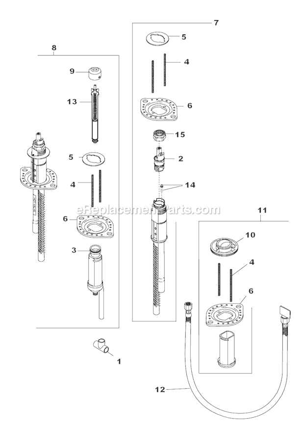 parts of a bathtub diagram