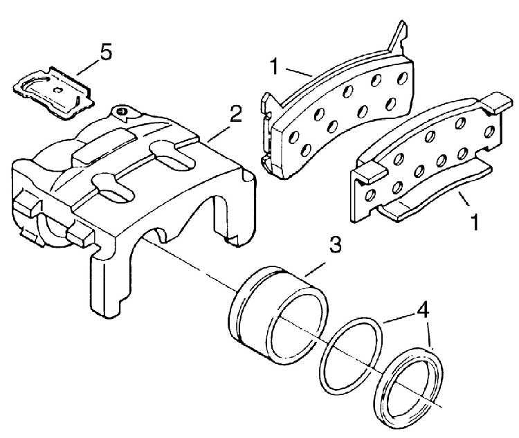 parts of a brake caliper diagram