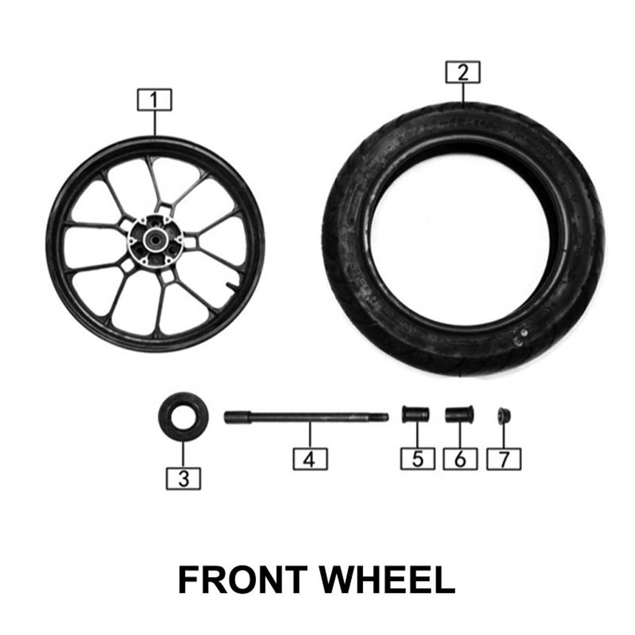 parts of a car wheel diagram