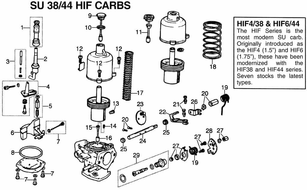 parts of a carburetor diagram