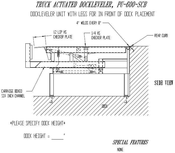 parts of a dock diagram