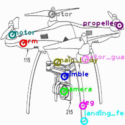 parts of a drone diagram