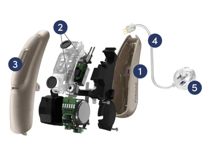 parts of a hearing aid diagram