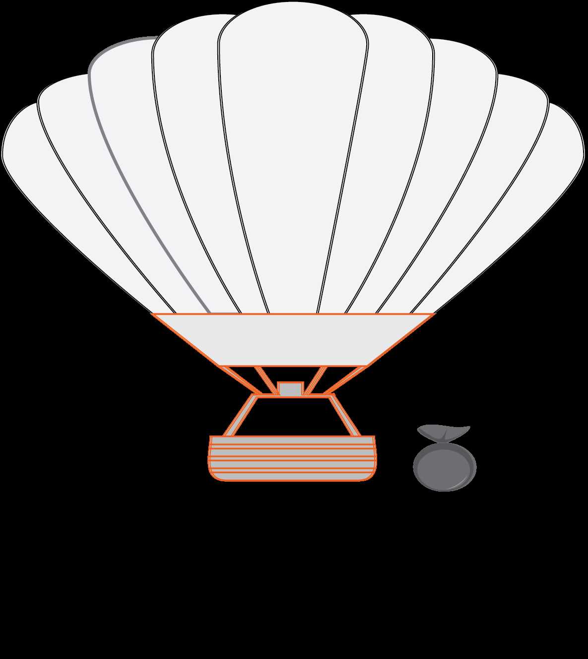 parts of a hot air balloon diagram