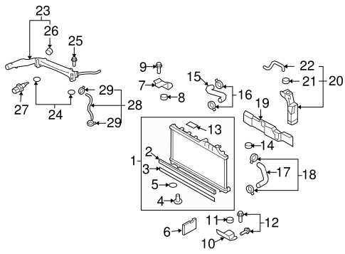 parts of a radiator diagram