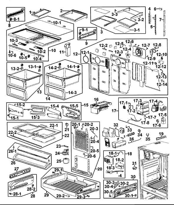 samsung rf267aers parts diagram