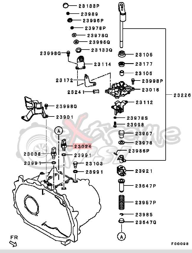 evo x parts diagram