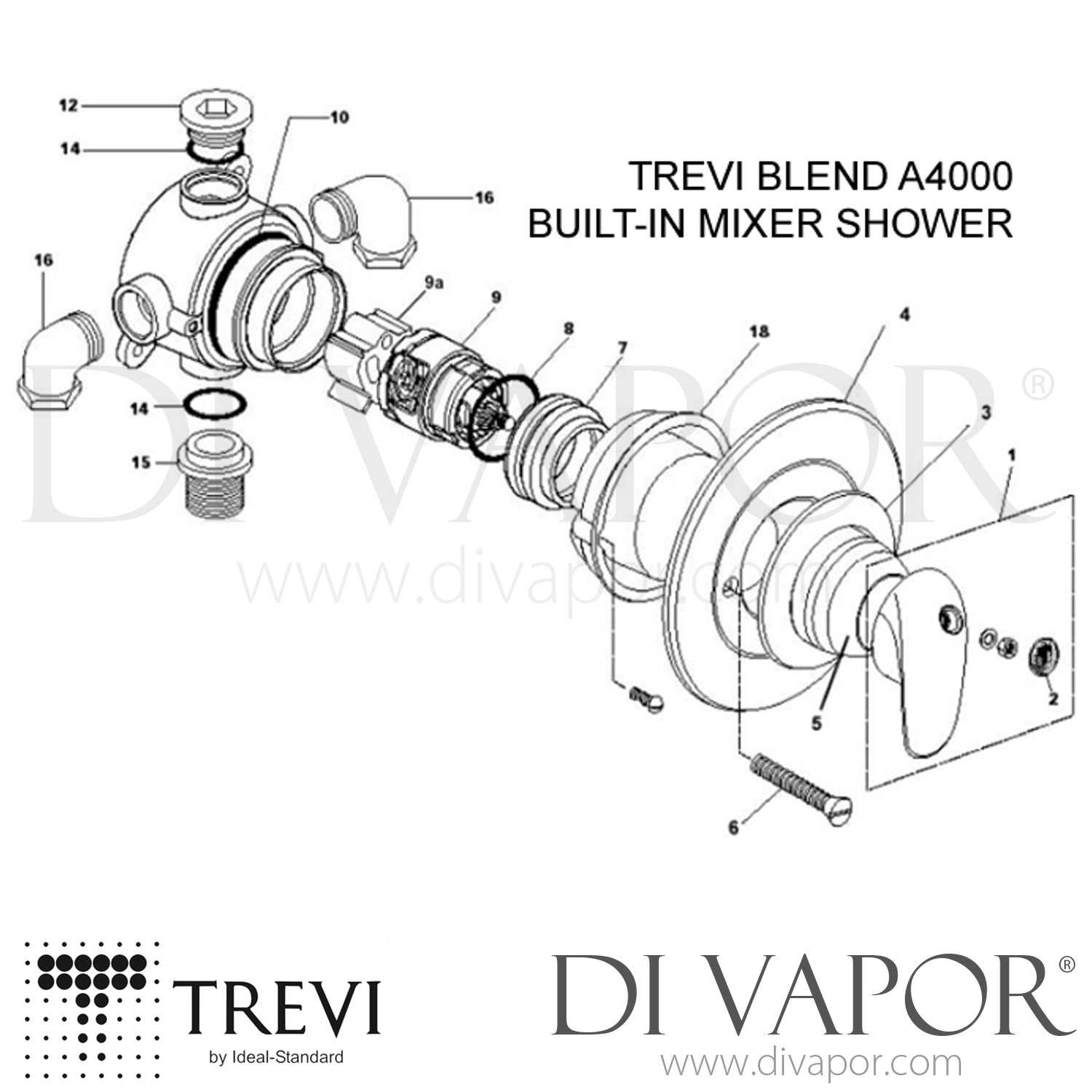 kohler shower valve parts diagram