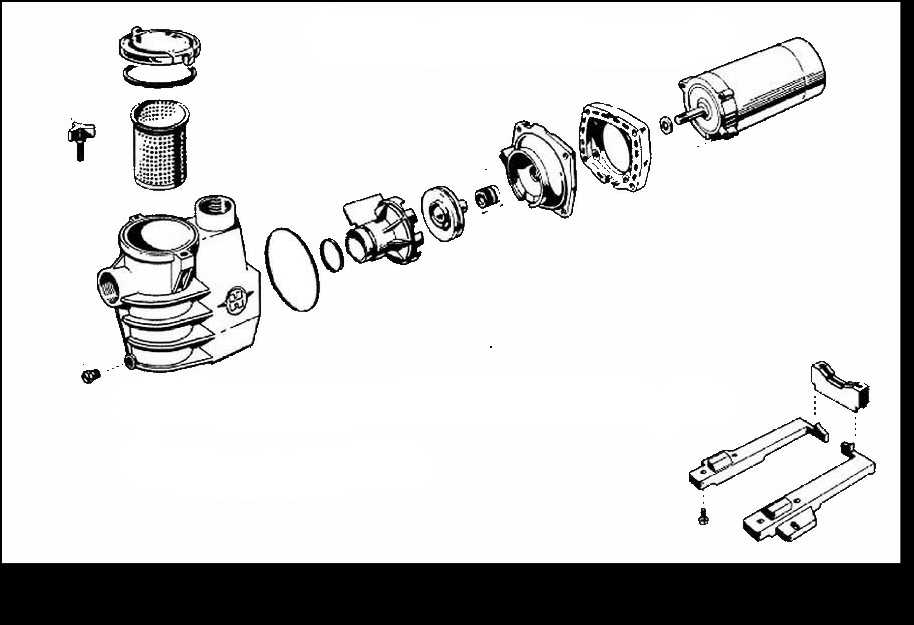 hayward pool pump parts diagram